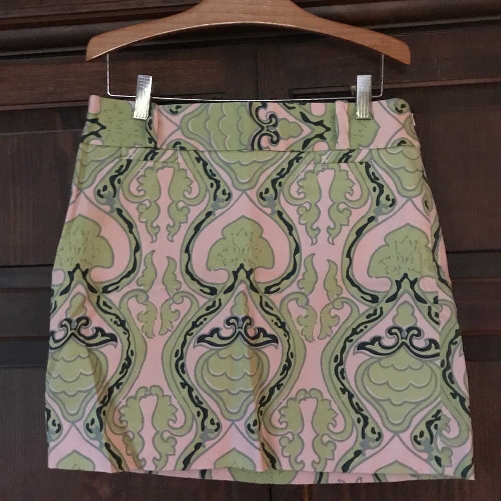 J Crew Patterned Mini Skirt
